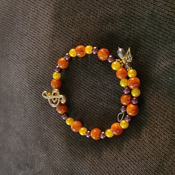 NWOT Music Note Memory Wire Charm Bracelet - 1039 - Picture 2 of 5